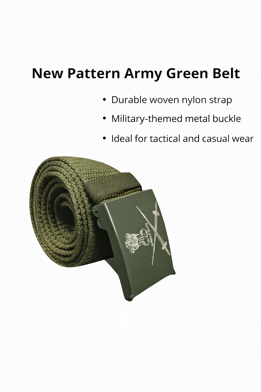 New pattern army green belt