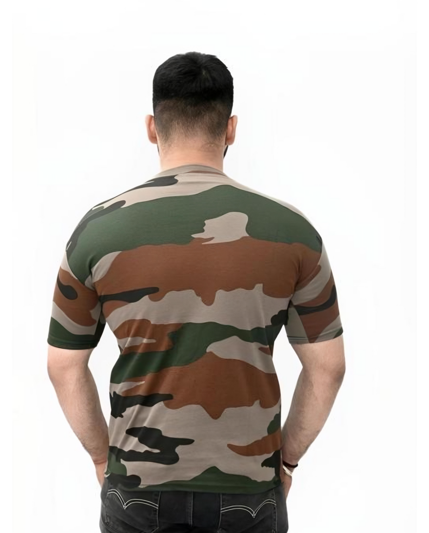 Army print T shirt Half