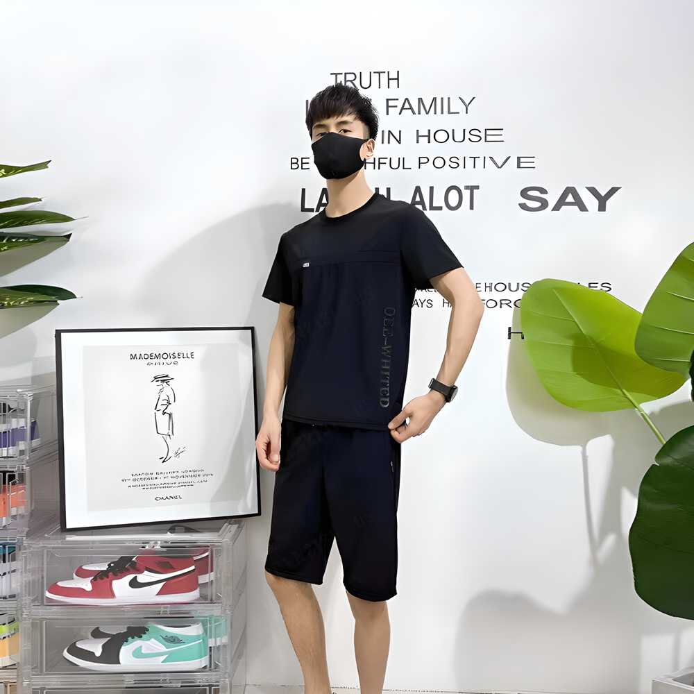 Men's Logo Tyoprint Summer Co-Ord Set