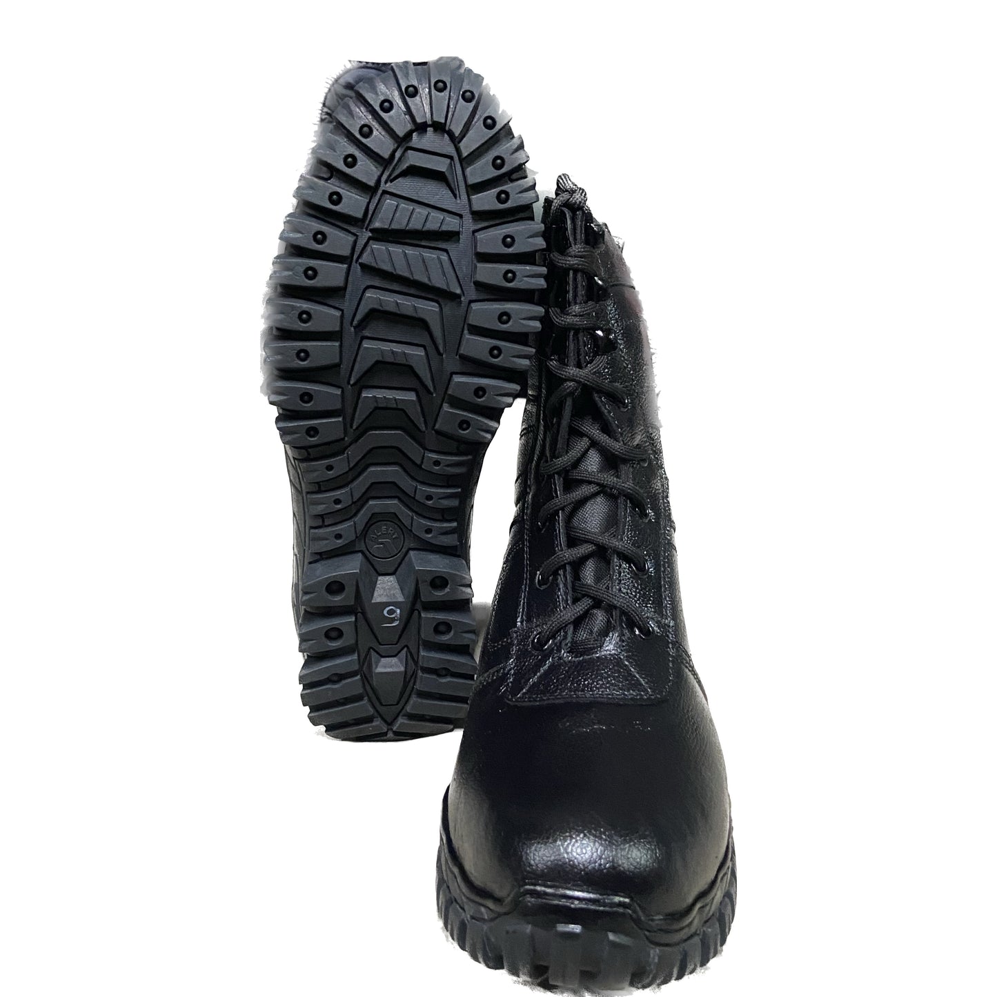 MEC GEAR Men's Black Leather Tactical Combat Army Boot