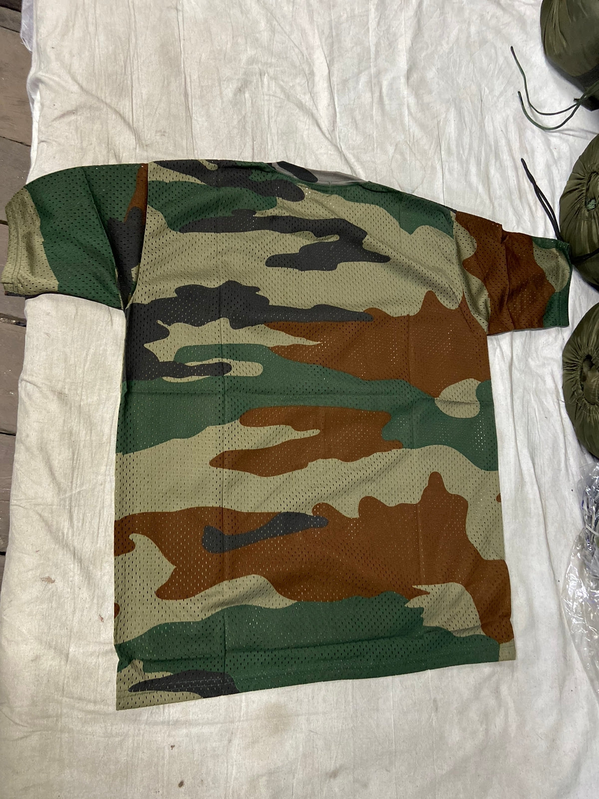 Army print net T-shit (Half)