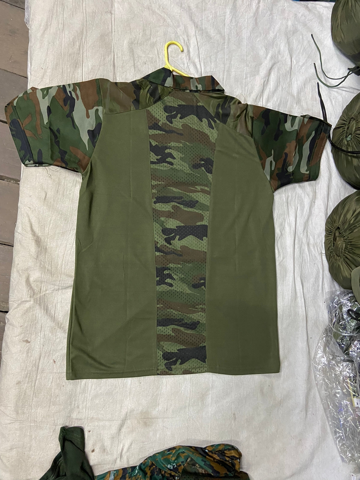 Army Collar T-shirt with net (Half)